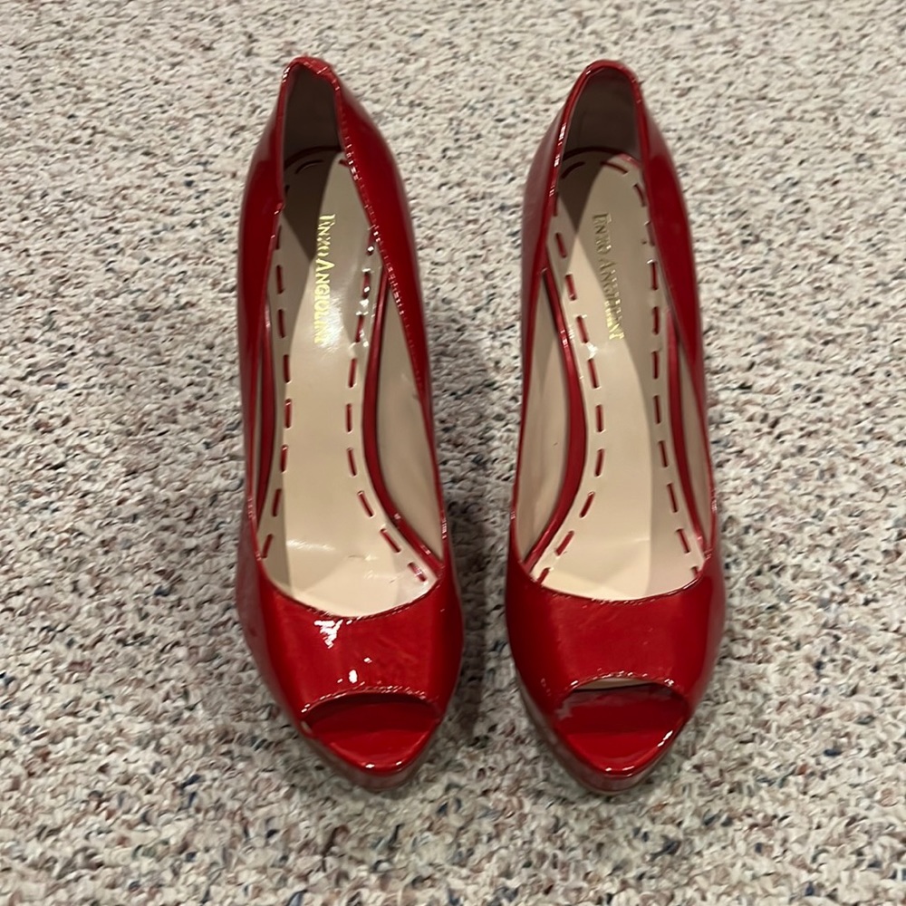 Ruby Red Pumps - image 1